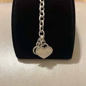 High Quality 925 Sterling Silver Heart Charm Bracelet